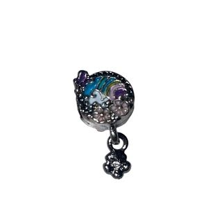 Charm rainbow, cloud, flowers, butterfly, dangling flower